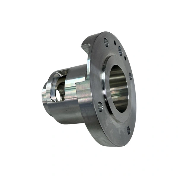 CNC machined flanged housing
